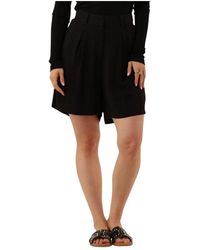 Notre-v - Korte Broeken ,Zwart ,Katoen Zwarte Shorts Nv-Dudu Stijl - Lyst