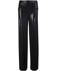 Norma Kamali - Leren Broeken - - Dames - Lyst