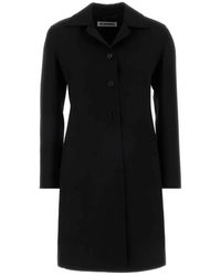 Jil Sander - Jassen ,Zwart ,Katoen 74 Coat - Lyst