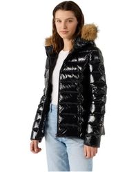 J.O.T.T - Shiny Puffer Jacket - Lyst