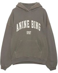 Anine Bing - Felpa oversize vintage in oliva polverosa - Lyst