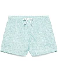 Fedeli - Polyester badehose mit elastischem gürtel - Lyst