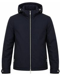 Moorer - Jassen ,Blauw ,Polyester Albini-Pum Jas - Lyst