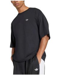 adidas - Fitness ,Zwart ,Katoen Airbrush Logo Typography T-Shirt - Lyst