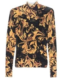 Versace Jeans Couture - Baroque High-Neck Sweater - Lyst