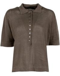 Seventy - Tops ,Groen ,Polo Met Knoopsluiting En Korte Mouwen - Lyst
