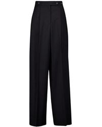 Givenchy - Broeken ,Zwart ,Wol Elegante Monogram Jacquard Wollen Broek - Lyst