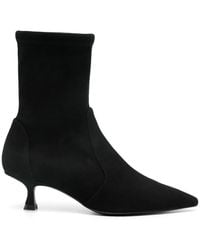 Stuart Weitzman - Enkellaarzen Met Pijlvormige Neus - Lyst