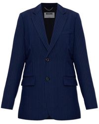 Moschino - Jassen ,Blauw ,Wol Mixed Fabric Blazer - Lyst