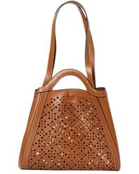 Coccinelle - Perforierte Leder-Tote-Tasche - Lyst
