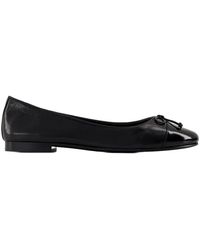 Tory Burch - Cap Toe Ballerinas e Leder schwarz - Lyst