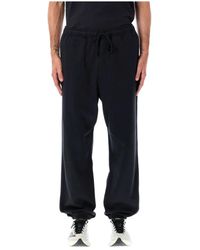 Y-3 - Zwarte Ft Track Broek - Lyst