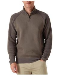 Genti - Taupe Turtle Zip Sweater - Lyst