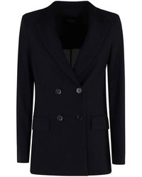 Seventy - Jassen ,Blauw ,Leer Giacca Rete Tecnica - Lyst