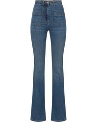 Elisabetta Franchi - Ausgestellte denim-jeans für frauen - Lyst