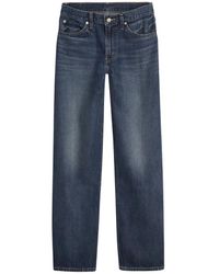 Levi's - Jeans ,Blauw ,Katoen Low Loose Wide Jeans - Lyst