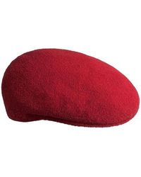 Kangol - Accessoires ,Rood ,Rode Elastische Bermuda Hoed - Lyst