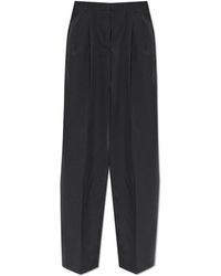 Tom Ford - Broeken ,Zwart ,Wol Crisp Crease Broeken - Lyst