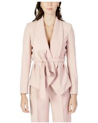Sandro Ferrone - Roze Lange Mouw Blazer Herfst/Winter - Lyst