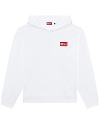 DIESEL - Oversized hoodie mit logo-patch - Lyst
