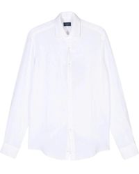 Paul & Shark - Casual Weiße Leinen Langarmhemd - Lyst
