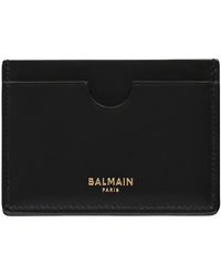 Balmain - Accessoires ,Zwart ,Leer Elegante Kaarthouder - Lyst