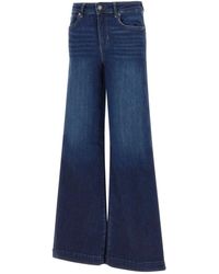 Liu Jo - Donkerblauwe Denim Flare Jeans - Lyst