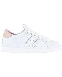 Pànchic - Weiße schnürschuhe mit rosa heckspoiler - Lyst