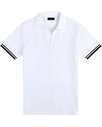 Fay - Gestreept Piquet T-Shirt - Lyst