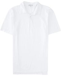 James Perse - Tops ,Wit ,Katoen Klassieke Polo Shirt - Lyst