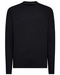 Rrd - Blauwe Velvet Round Gebreide Trui - Lyst