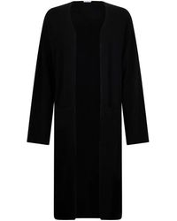 Malo - Truien & Vesten ,Zwart ,Kasjmier Lange Kasjmier Cardigan - Lyst