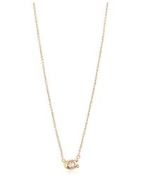 COACH - Accessoires ,Geel ,Ketting Met Hanger - Lyst