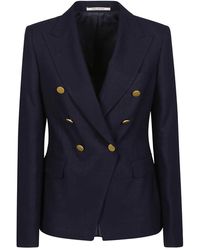 Tagliatore - Elegant navy double breasted jacket - Lyst
