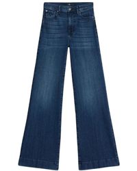 7 For All Mankind - Wide Jeans - Lyst