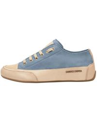Candice Cooper - Sneakers in suede e pelle tamponata rock s - Lyst