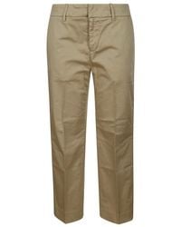 Dondup - Pantalones chinos slim ligero gabardina de algodón - Lyst
