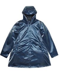 Rains - Jassen ,Blauw ,Polyester Jacket - Lyst