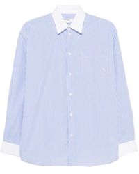 Sporty & Rich - Overhemden ,Blauw ,Katoen Shirt - Lyst