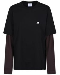 Courreges - Ac Double Sleeve T-Shirt - Lyst