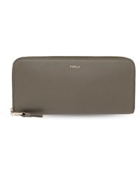 Furla - Accessoires ,Groen ,Leer Nuvola L Portemonnee - Lyst