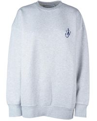 JW Anderson - Anchor Embroidery Back-Printed Sweatshirt - Lyst