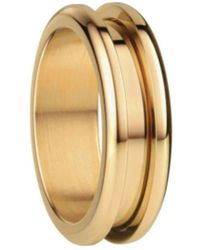 Bering - Goldener Edelstahl-Damenring - Lyst