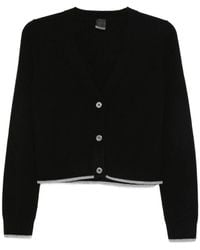 Pinko - Schwarzer V-Ausschnitt Woll-Kaschmir Pullover - Lyst