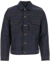 A.P.C. - Denim Jackets - Lyst