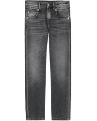 R13 - Jeans ,Grijs ,Katoen Boy Straight Jeans - Lyst