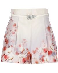 Zimmermann - Pantaloncini Floreali - Lyst
