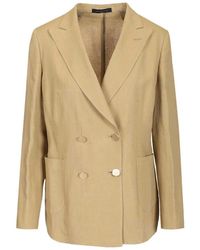 Sartoria Latorre - Double-Breasted Linnen Blazer - Lyst