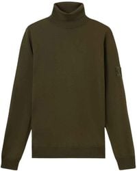 Stone Island - Truien & Vesten ,Groen ,Wol Lichte Pure Rws Wol Ghost Sweater - Lyst