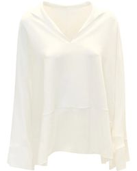 Antonelli - Camisa alfonso de seda blanca - Lyst